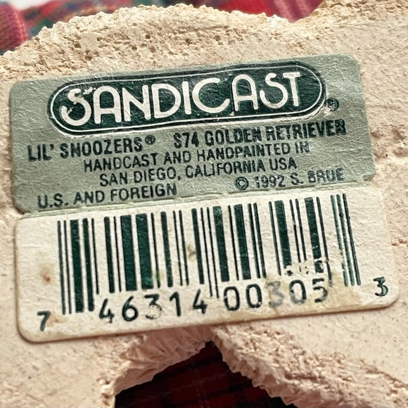 Vintage Sandicast Lil’ Snoozers Dog Figurine Golden Retriever - Picture 8 of 13